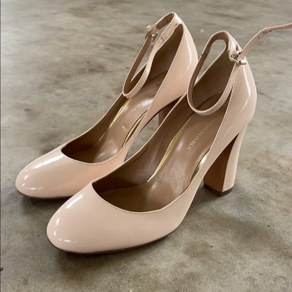 Banana republic pink block heels